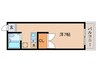 サンシティ八剣Ⅱ 1Rの間取り