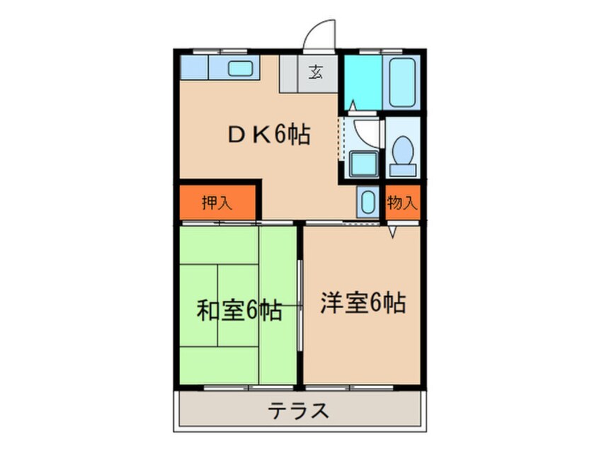 間取図 シティハイム桂