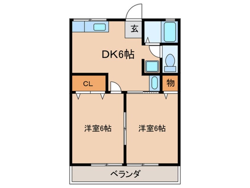 間取図 シティハイム桂