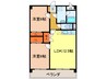 レージュフェイマス 2LDKの間取り