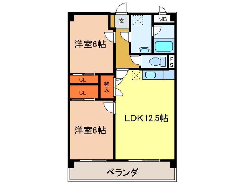 間取図 レージュフェイマス