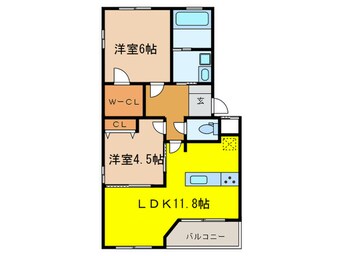 間取図 ディアコート徳重