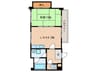 長井マンション 1LDKの間取り