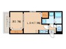 maison de vallee 1LDKの間取り