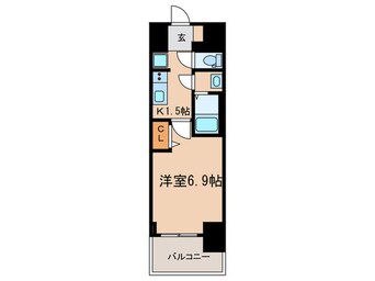 間取図 ﾌﾟﾚｻﾝｽTHE久屋大通ﾚｼﾞｪﾝﾄﾞ(703)