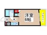 シエスタ桜山 1Kの間取り