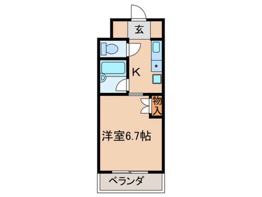 間取図 カレッジハイツ新城