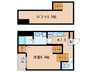 エスハウス 1Kの間取り