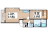 MOVE桜本町NORTH 1LDKの間取り