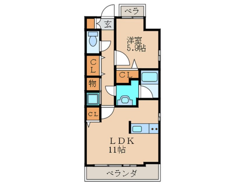 間取図 レジデンス東矢場