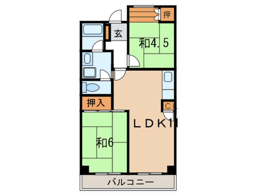 間取図 メゾン本山