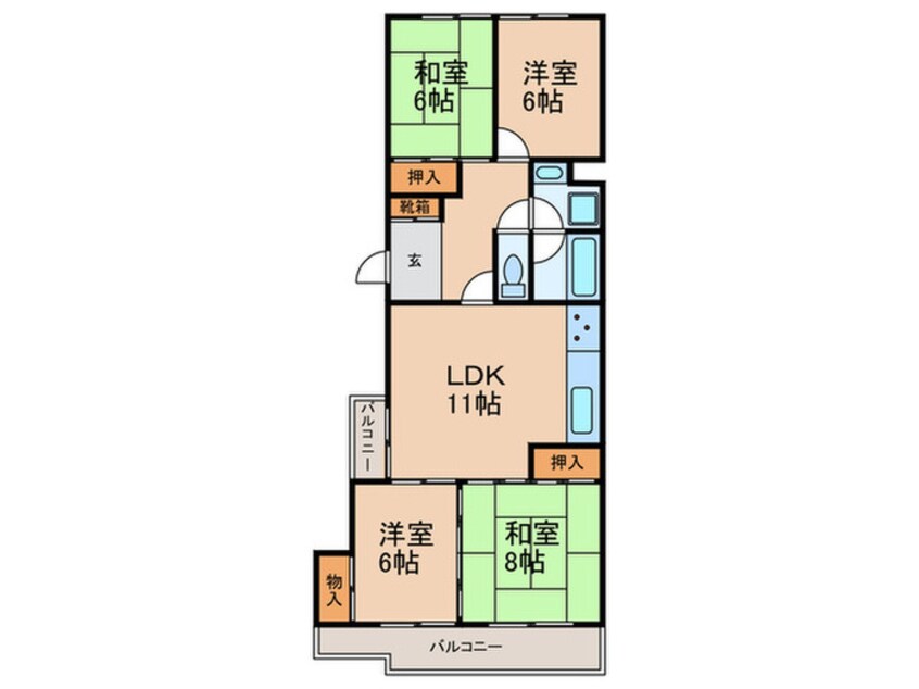 間取図 第２大進コーポ