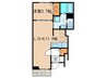 アビタシオン柳戸 1LDKの間取り