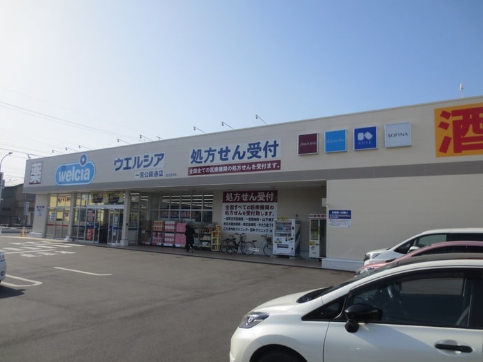 ウエルシア一宮公園通店(ドラッグストア)まで300m アビタシオン柳戸