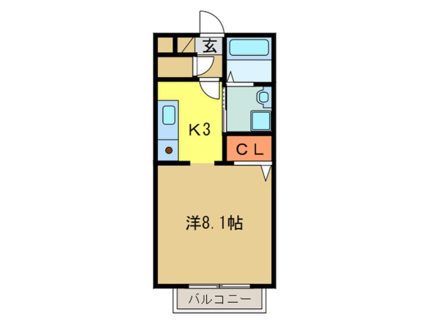 間取図 カルティエサンセ－ル