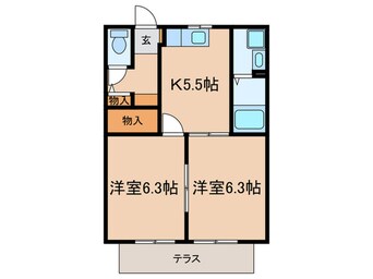 間取図 エクセーラ楠　A棟
