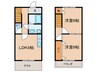 ＦＯＲＥ　ＳＩＧＨＴ竜美南 2LDKの間取り