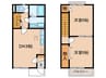 カメラートA 2DKの間取り