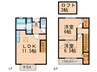 グリーンハイツⅡ 2LDKの間取り