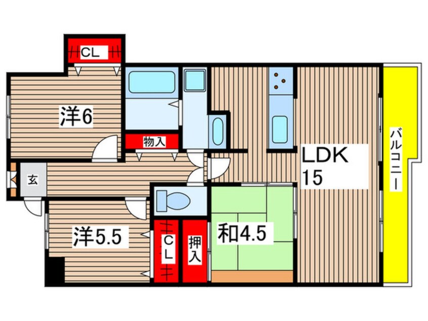 間取図 アドリーム八事雲雀ヶ岡（103）