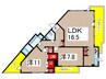 Ｎｓ２１ やごと 2LDKの間取り