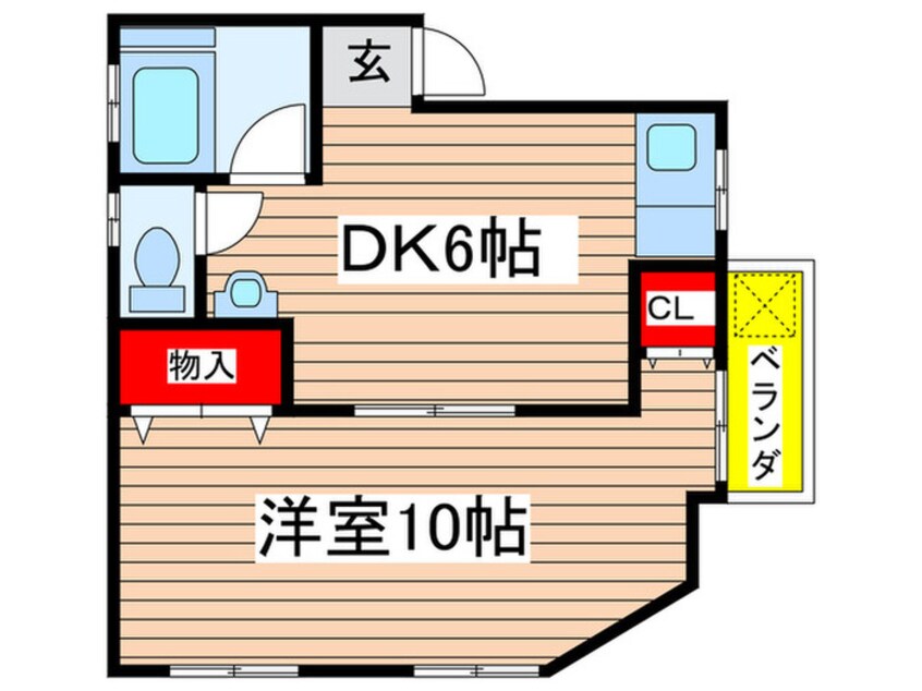 間取図 第３コ－ポ吉田