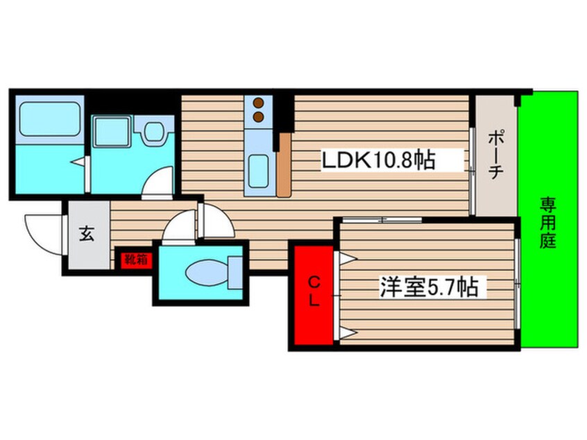 間取図 エバ－ガ－デン鳴尾