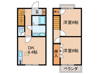 間取図 メゾネット　スィスル