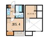 CLASSY STYLE 1Kの間取り