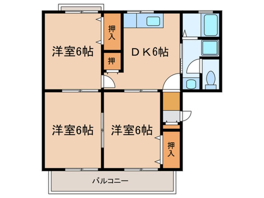 間取図 メゾン・ド・ヴィラージュ