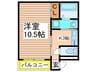 アーバンストリーム(波寄町） 1Kの間取り