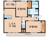アーク小野 2LDK+Sの間取り