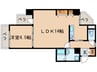 シャンポール古出来 1LDKの間取り