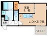 CRASTINE烏森町8丁目 1LDKの間取り