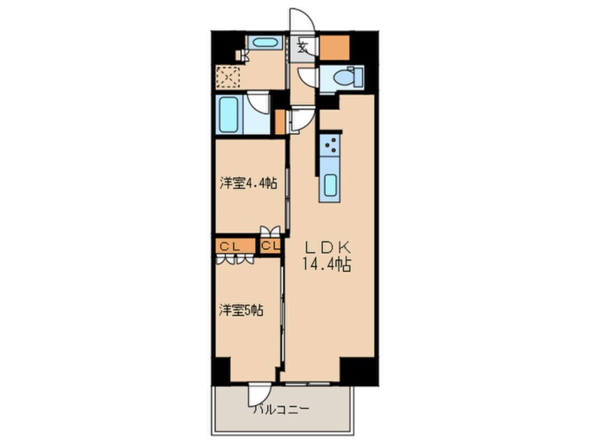 間取図 プラウド久屋大通(304)