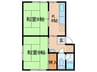 千丸マンション 2Kの間取り