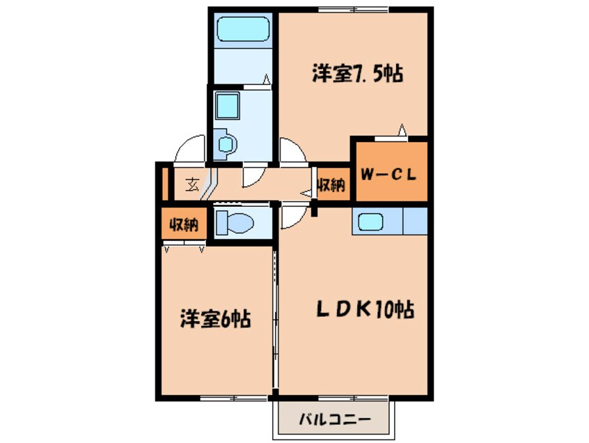 間取図 シャインダイワＢ棟