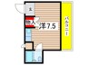 サンメゾン安田 1Rの間取り