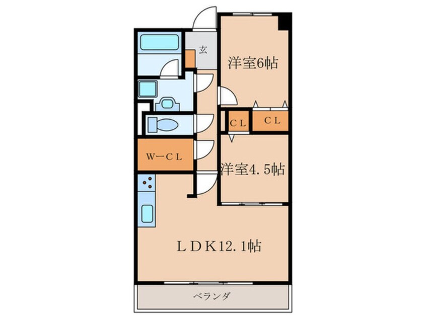 間取図 カドヤパレス