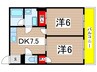 守田ビル 2DKの間取り