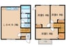 アリエッタＡ棟 3LDKの間取り