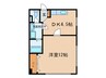 マンション幸 1DKの間取り