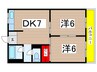 八事ビル 2DKの間取り