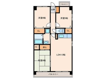 間取図 ハイム豊田