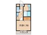 セントラルエール 1Kの間取り