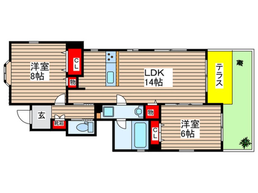 間取図 ラティオ桜山