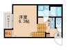 ハーモニーテラス児玉Ⅲ 1Kの間取り