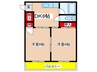 後藤石坂コーポ 2DKの間取り