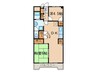 サンパークマンション 2LDKの間取り