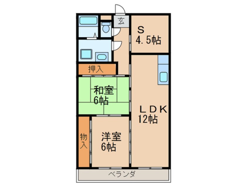 間取図 ラフィーネ牧の原